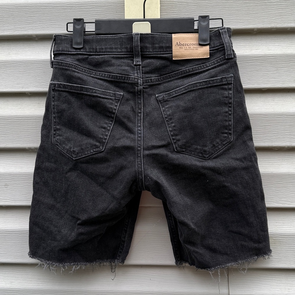 Abercrombie Kids Black Denim Shorts - Picture 2 of 5